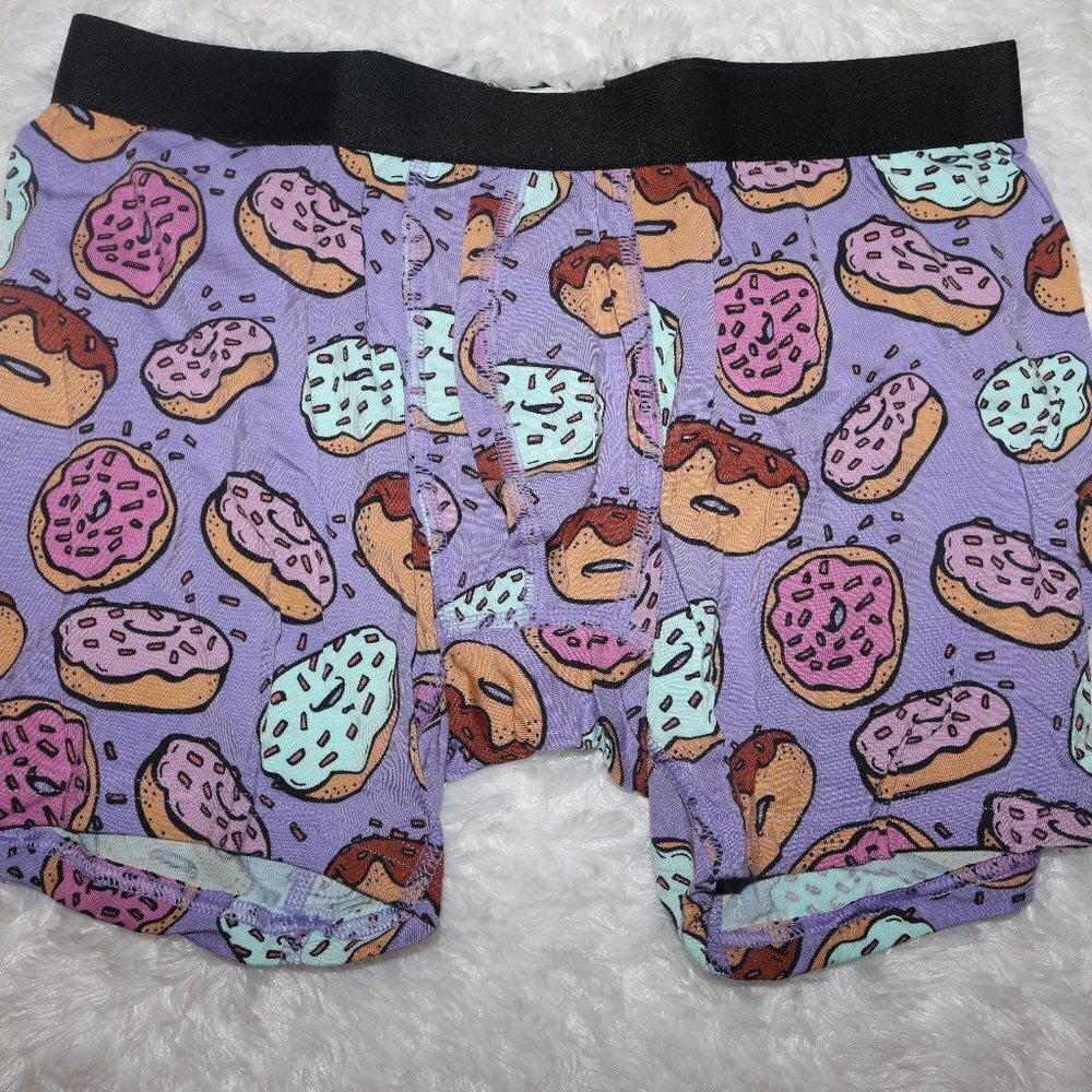 MeUndies mens boxer briefs doughnuts print size medium - NWOT